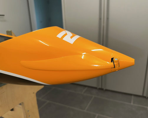 Rumpf, Antrieb mit PS-Spinner und Klapp-Propeller "Montiert"