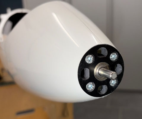 Rumpf, 42mm Cfk-Motorspant und Antrieb "Montiert"