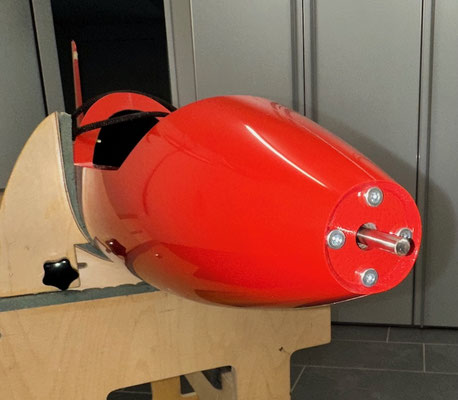Rumpf, Gfk-Motorspant, 42/4mm und Antrieb "Montiert"