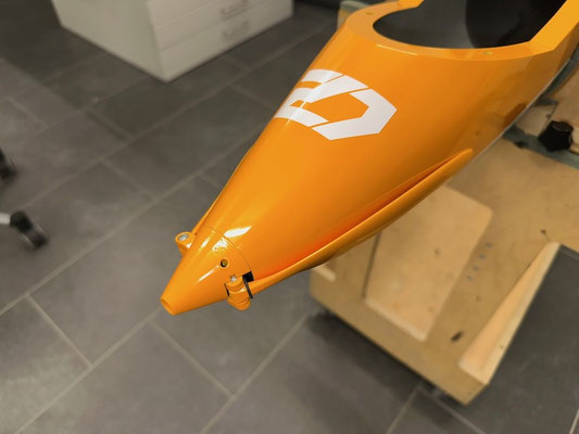 Rumpf, Antrieb mit PS-Spinner und Klapp-Propeller "Montiert"