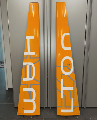 Fertige Tragflächen "Oberseite"