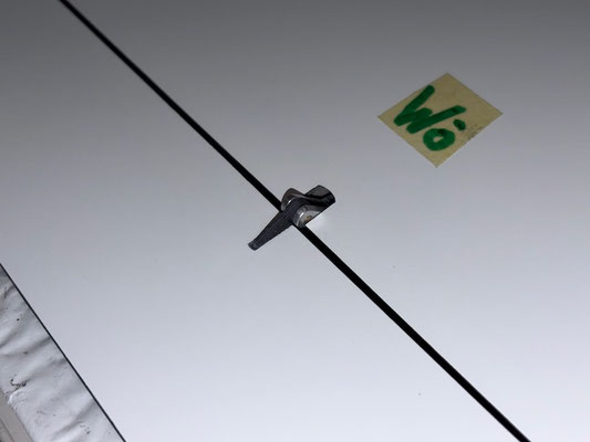 Tragflächen, Wölbklappen-Servo mit LDS-Halterung und Anlenkung "Montiert"