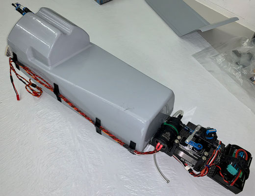 Wasser-Trimmtank, Kompletter Tank mit Elektronik-und Absperrventilteil  "Montiert"