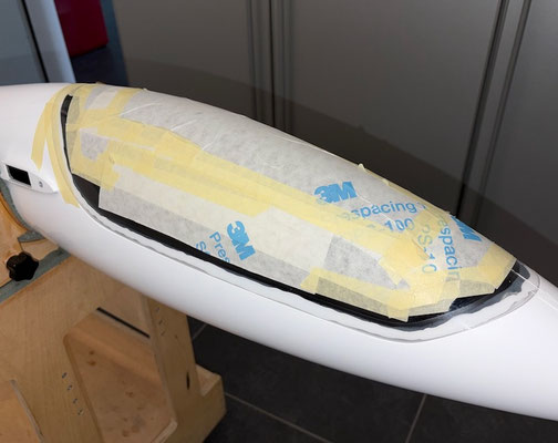Rumpf, Kabinenhauben-Verglasung "Montiert"