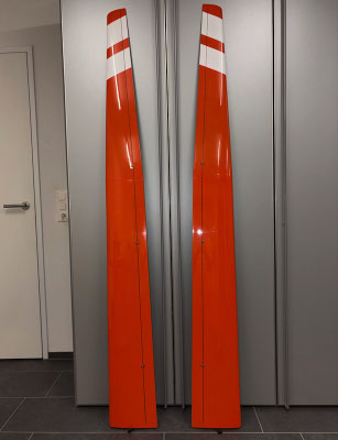 Fertige Tragflächen, "Oberansicht"