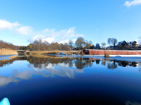Paddeltour Templiner Kanal im Winter 2021.