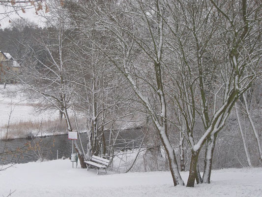 Winterlandschaft am Templiner Kanal.
