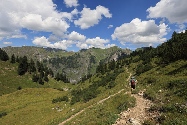 Auf dem Weg zur Lugenalpe