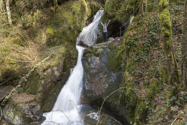 Wasserfall am Edelfrauengrab bei Ottenhöfen im Schwarzwald