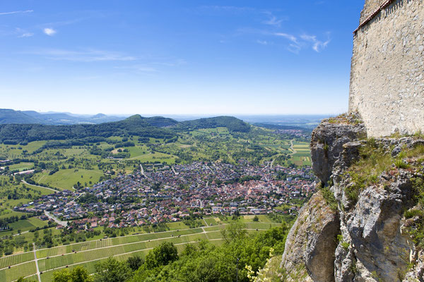 Aussicht von der Burgruine Hohenneuffen