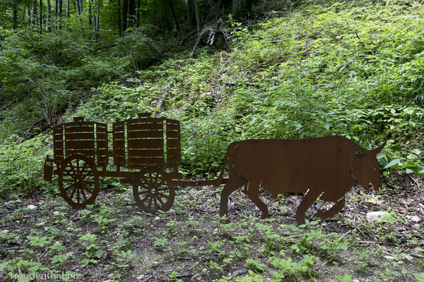 Denkmal an die Wasserhändler der Schwäbischen Alb