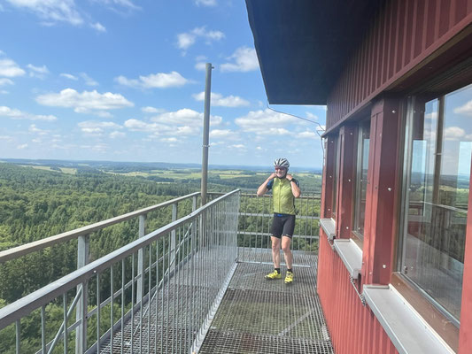 Aussicht vom 42 Meter hohen Hursch Turm