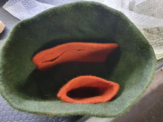 Tasche gefilzt von Teilnehmerin Gabriele 
