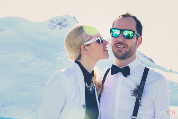 #Gletscherhochzeit #Pitztaler Gletscher #Winterhochzeit #Hochzeitsfotos Österreich | (c) die Schnappschützen