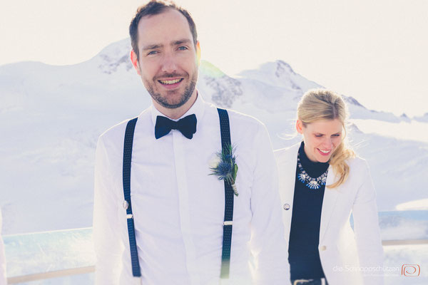 #Gletscherhochzeit #Pitztaler Gletscher #Winterhochzeit #Hochzeitsfotos Österreich | (c) die Schnappschützen