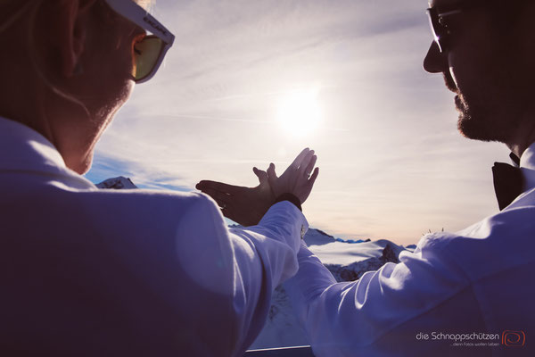 #Gletscherhochzeit #Pitztaler Gletscher #Winterhochzeit #Hochzeitsfotos Österreich | (c) die Schnappschützen