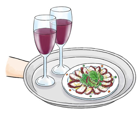 【テキスト/2024】「特定技能 技能試験対策＜外食＞」（アスク出版）イラスト