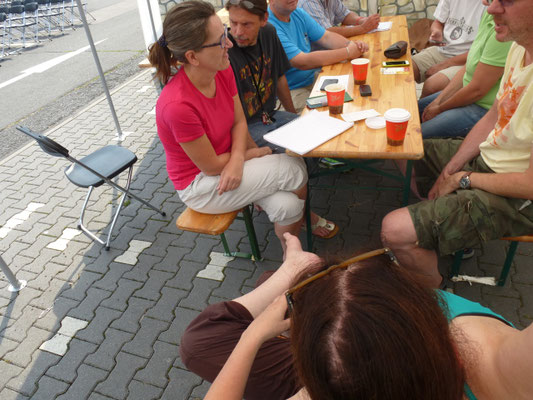 Wie jeden Tag: Besprechung des engsten Kreises