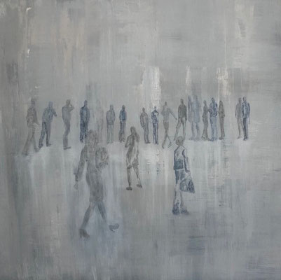 URBAN CONTACT SERIE II, ACRYL AUF LEINWAND, 50X 50