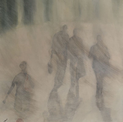 URBAN CONTACT SERIE II, ACRYL AUF LEINWAND, 50X50