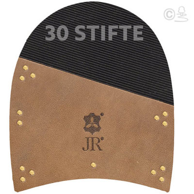 JR Basic Lederabsatzfleck mit Gummiintarsie mit 30 Messingstiften