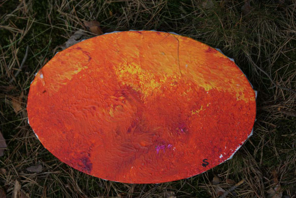 Länge: 19 cm / Breite: 30 cm (Acrylbasis/ Leinwand)