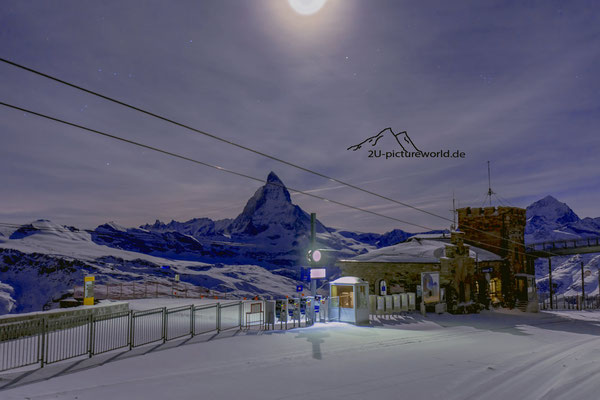 Bild: Gornegrat Zermatt, "Endstation", www.2u-pictureworld.de