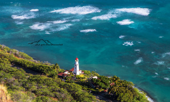 Bild: "Leuchtturmblick", Diamond Head, Oahu