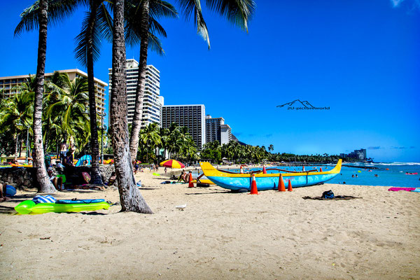 Bild: "Waikiki beach time", Oahu