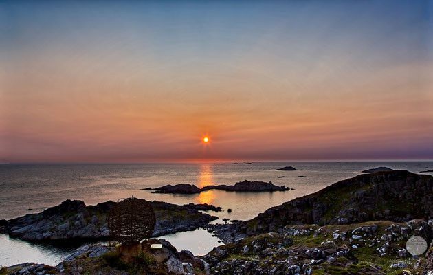 Bild: Litloy Norwegen Nordland, "Litloy midnight sun", www.2u-pictureword.de