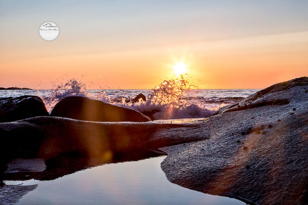 Bild: Utakleiv Lofoten Norwegen, "sunsetdrops", www.2u-pictureworld.de