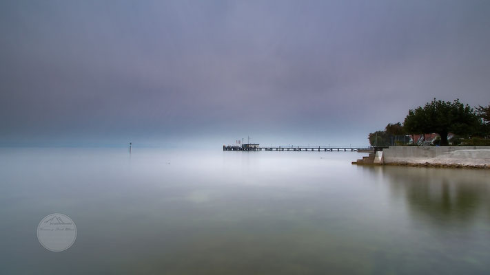 Bild: Bodensee bei Hagnau Deutschland, "Nebelwetter", www.2u-pictureworld.de