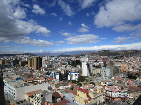 Blick über den Norden von Quito