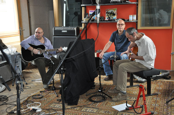 Studio mécanique lors de l’enregistrement de notre premier CD “su e giù” en 2013