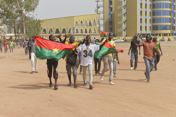 Supporters des Étalons. Équipe nationale de football du Burkina Faso