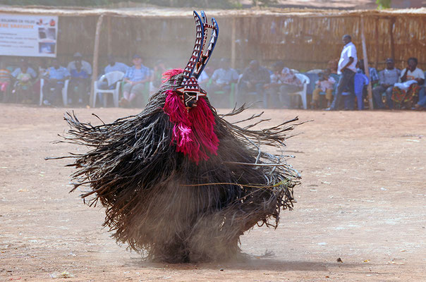 Masque fibres de Karo (Burkina Faso)