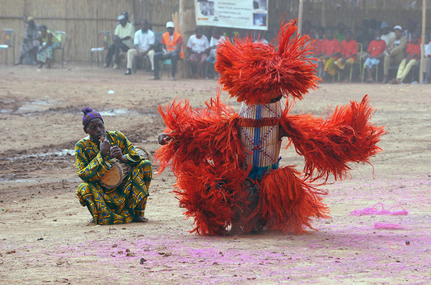 Masque fibres Kalin de Balavé (Burkina Faso)