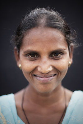 Ranjeeta Vishwakarma, 21, Tailor. "We have a toilet at home but it doesn't work."