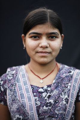 Priya Chauhan, 18: "I am not interested in the games, I just came for the show." Gwalior, Madhya Pradesh.