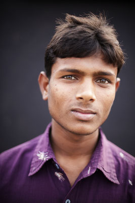 Surya Jeet, 17, Student in Science: "I came because my friend Amit called me. I wash my hands before and after eating but not after going to toilet." Gorakhpur, Uttar Pradesh. 