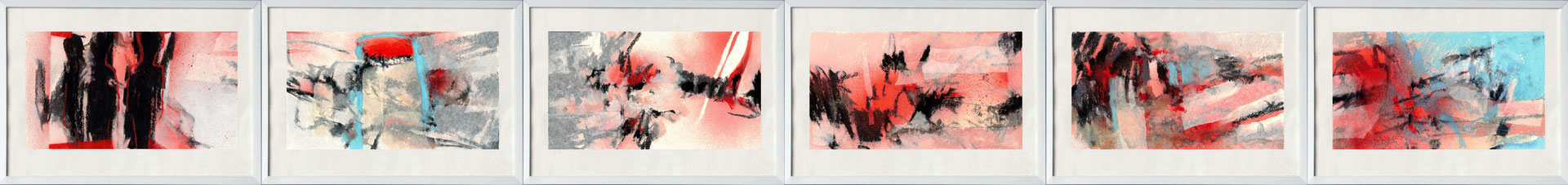 Märchen, Kreide, Acryl und Collage auf Papier, 2023, 25 x 14 cm