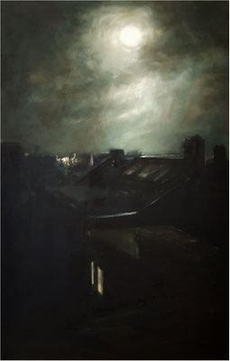 Voll Mond, Öl auf Leinwand, 2019, 70 x 110 cm