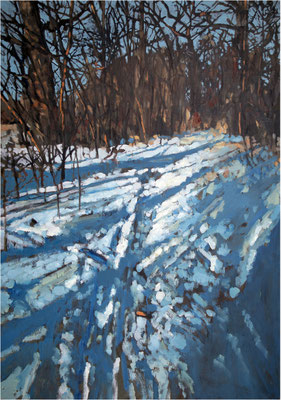 Jahrhundertwinter, Öl auf Leinwand, 2026, 70 x 100 cm