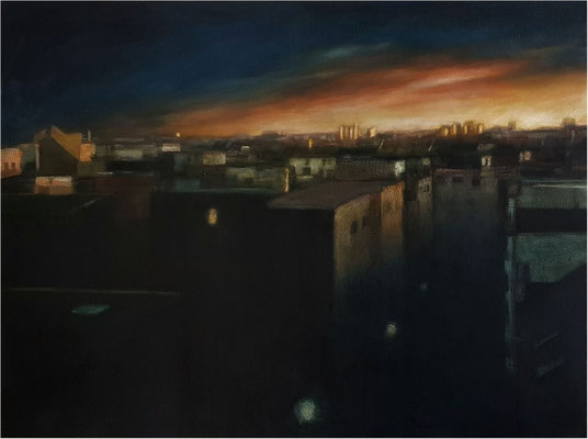 Abend, Öl auf Leinwand, 2020, 80 x 60 cm