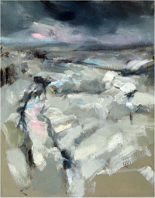 Studie Sturm, Öl auf Leinwand, 2026, 24 x 30 cm