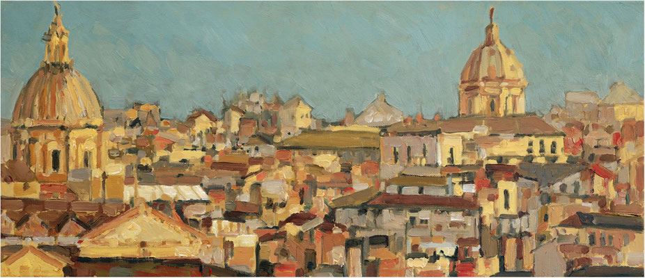 Studie Rom, Öl auf Leinwand, 2023, 70 x 30 cm