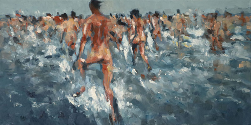 2021, Öl auf Leinwand, 2020, 100 x 50 cm