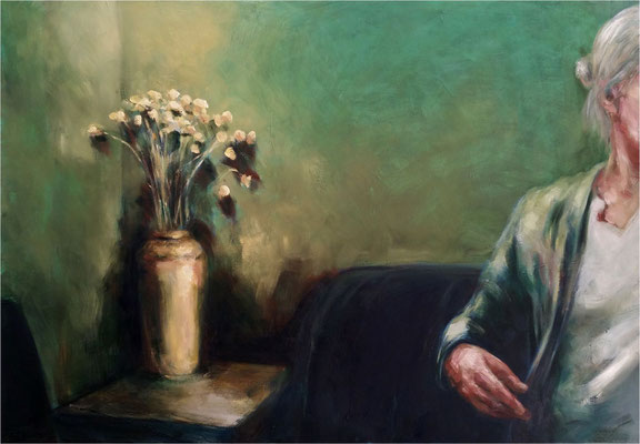 ... und Uta, Öl auf Leinwand, 2018, 100 x 70 cm