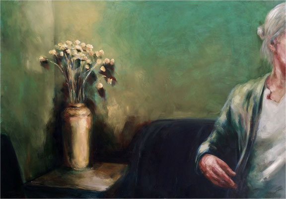 ... und Uta, Öl auf Leinwand, 2018, 100 x 70 cm