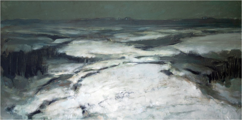 Watt, Öl auf Leinwand, 2024, 120 x 60 cm